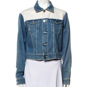 Lamarque Karly Denim and Leather Jacket